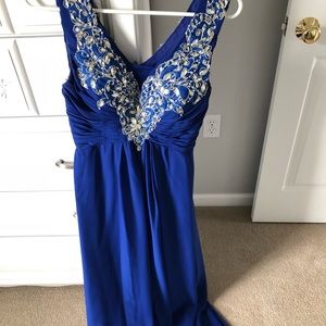 Royal blue prom dress